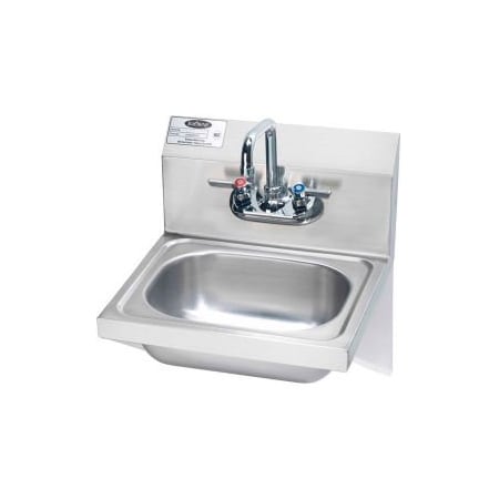 Krowne Krowne HS-10 - 16" Wide Hand Sink With Side Support Brackets, Wrist Handles HS-10